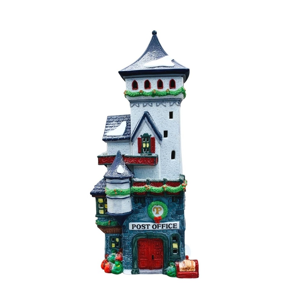 Vitg Dept 56 Heritage Village North Pole Post Office 5623-5 Porcelain Light 1992